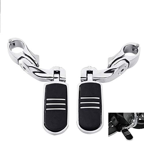 Chrome 1 1/4" Engine Guard Highway Foot Pegs Footrest Fit For Harley Touring New